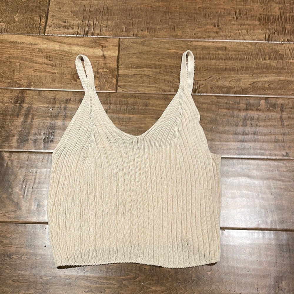 Knit ribbed tank